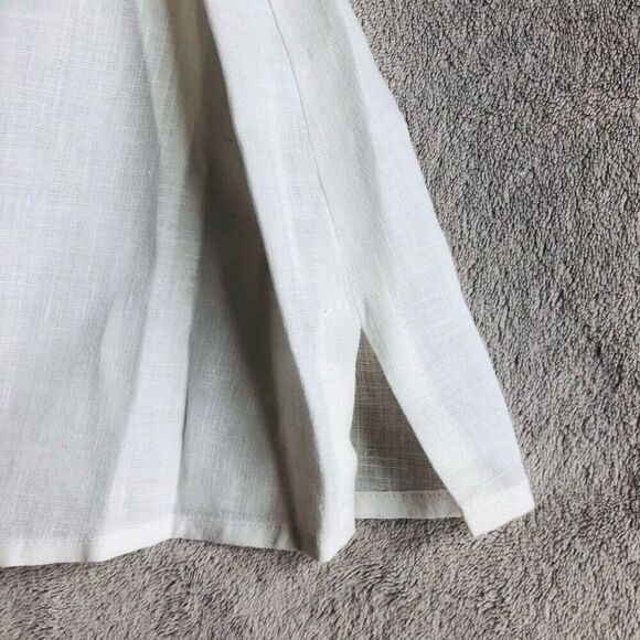 Tin Lizzie Ruffle Collar 3/4 Sleeve Button down Blouse - Picture 8 of 16